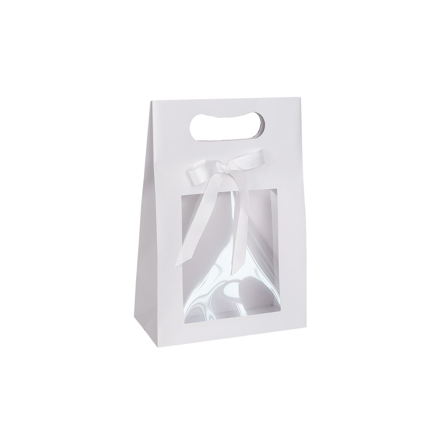 DIE CUT POUCH W/WINDOW AND RIBBON