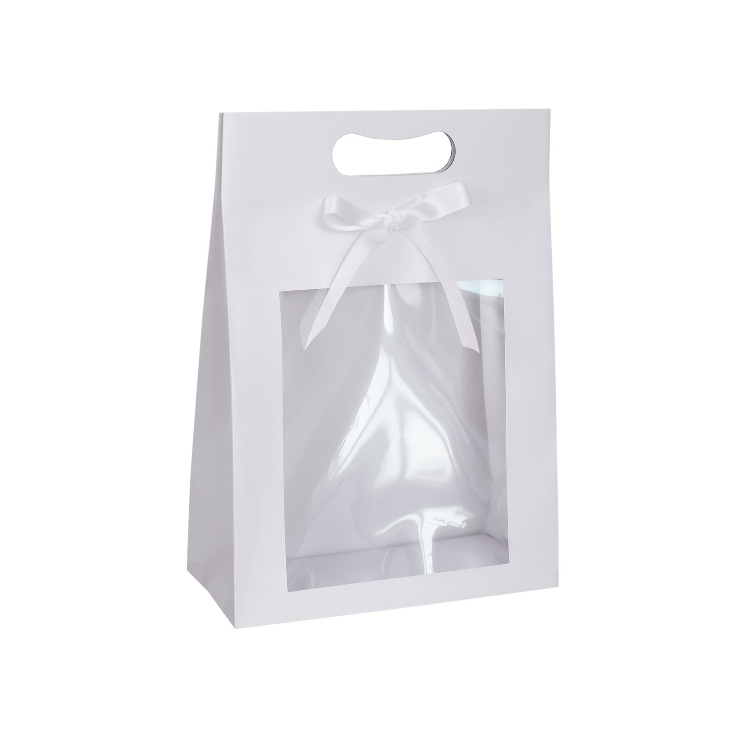 DIE CUT POUCH W/WINDOW AND RIBBON