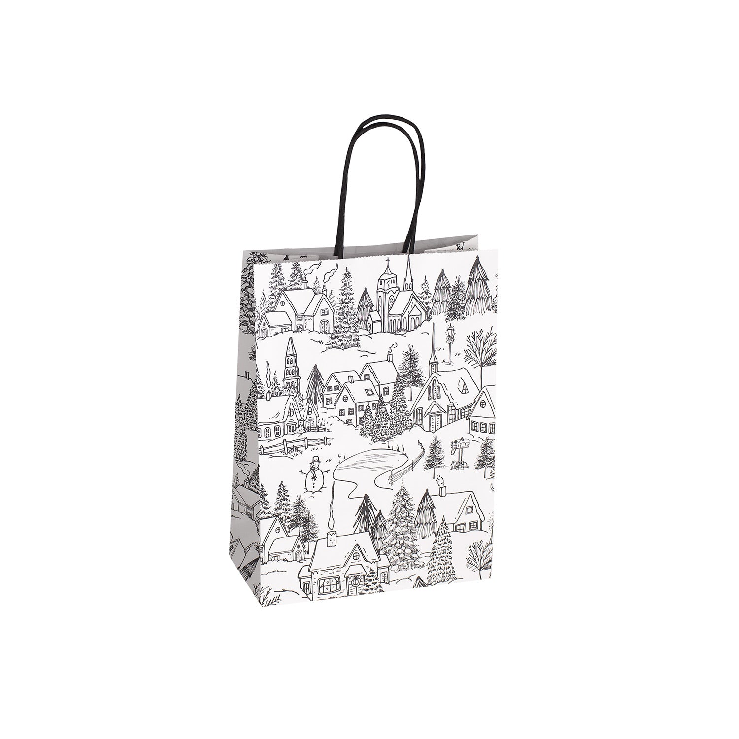 CLASSIC WINTER VILLAGE CHRISTMAS PAPER BAGS