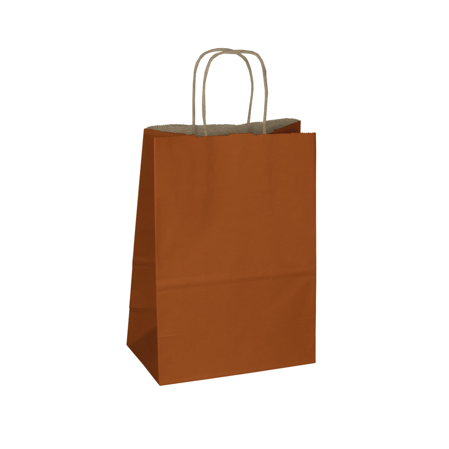 Copper Kraft Paper Shopper Bags
