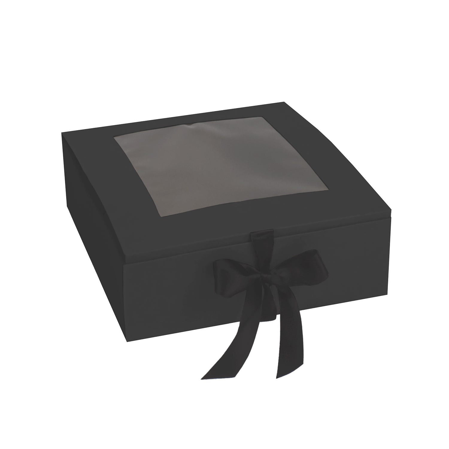 LUX BOX WITH WINDOW AND RIBBON CLOSURE