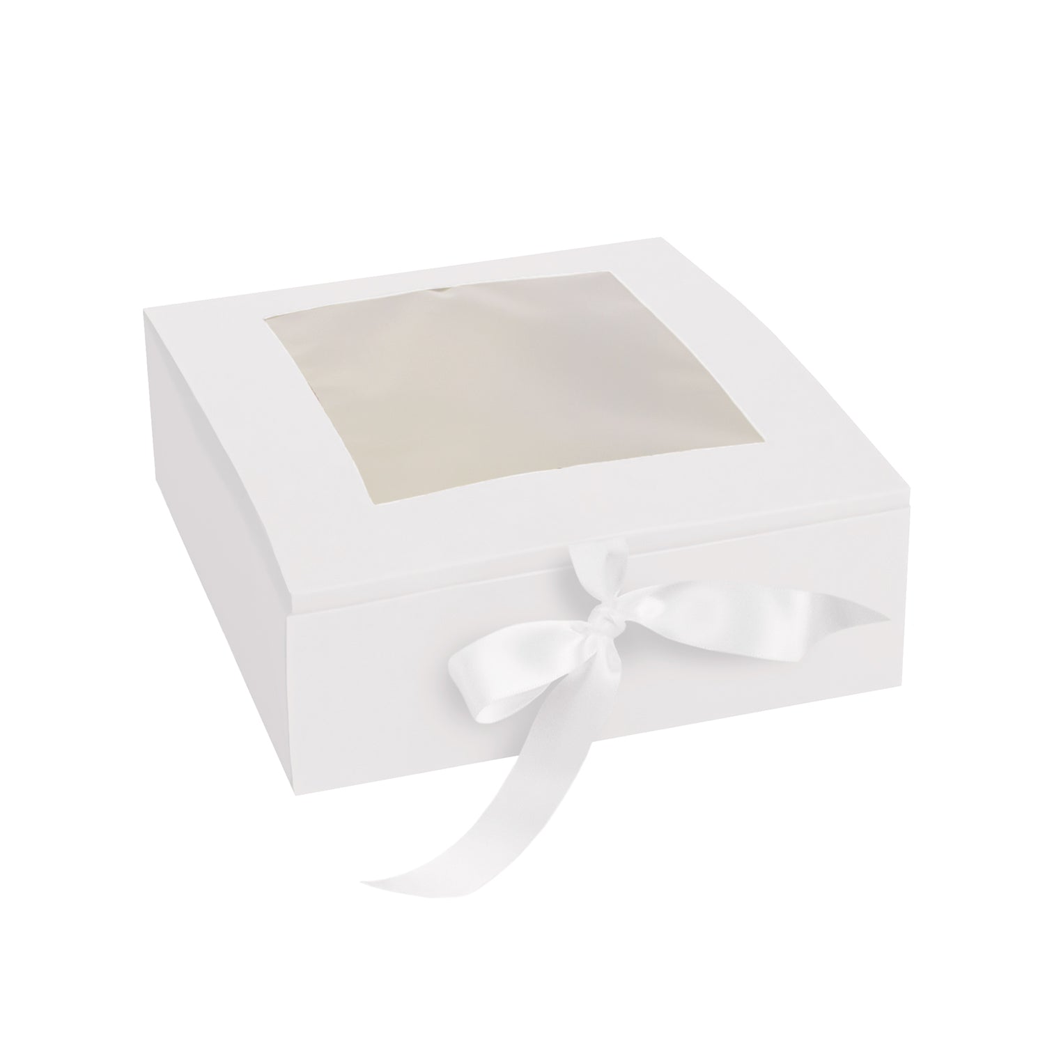 LUX BOX WITH WINDOW AND RIBBON CLOSURE