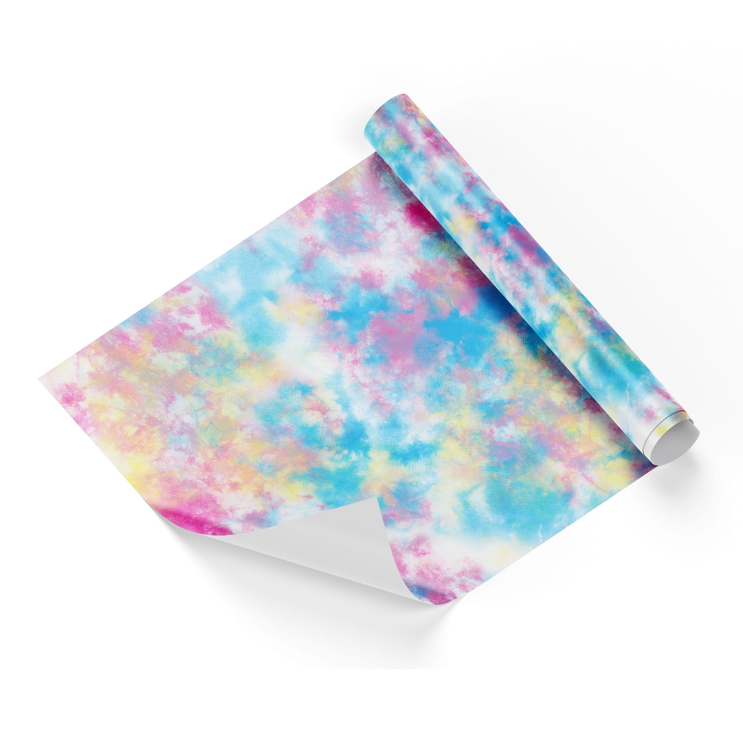 Tie-Dye Glossy White Base Wrapping Paper