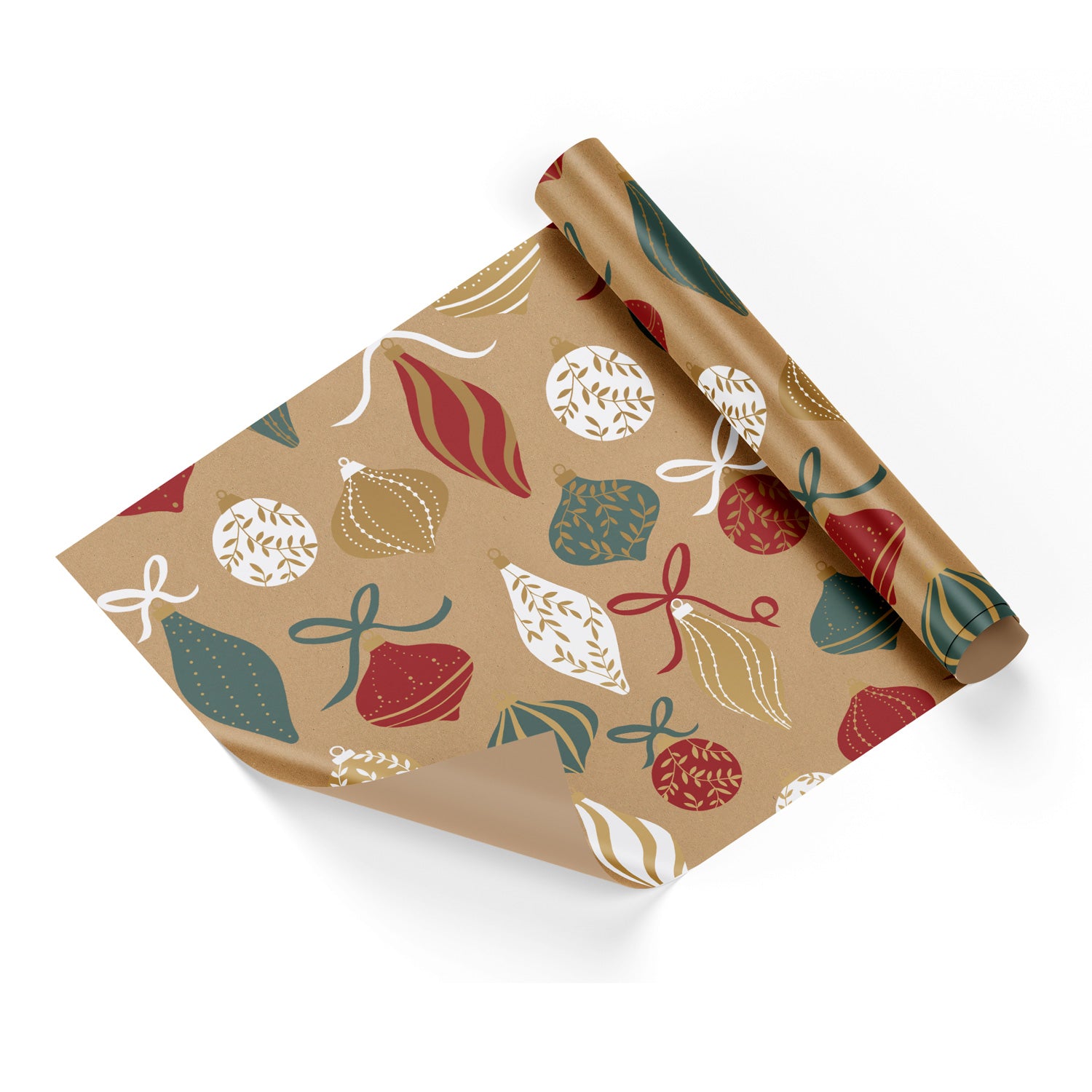 Christmas Vintage Ornaments Wrapping Paper