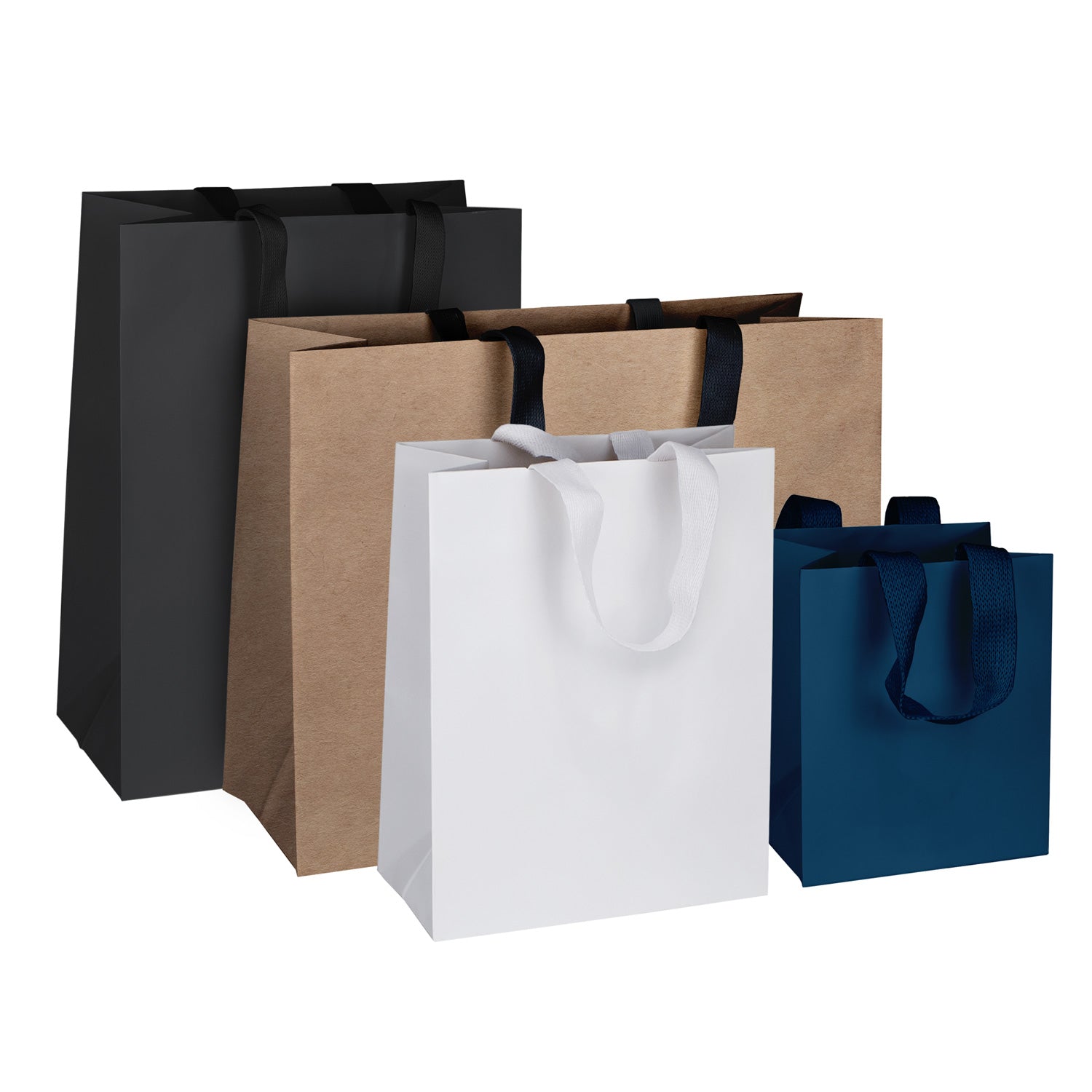 PREMIUM PAPER BAGS W/PAPER HANDLE 100% RECYCLABLE (SOHO)