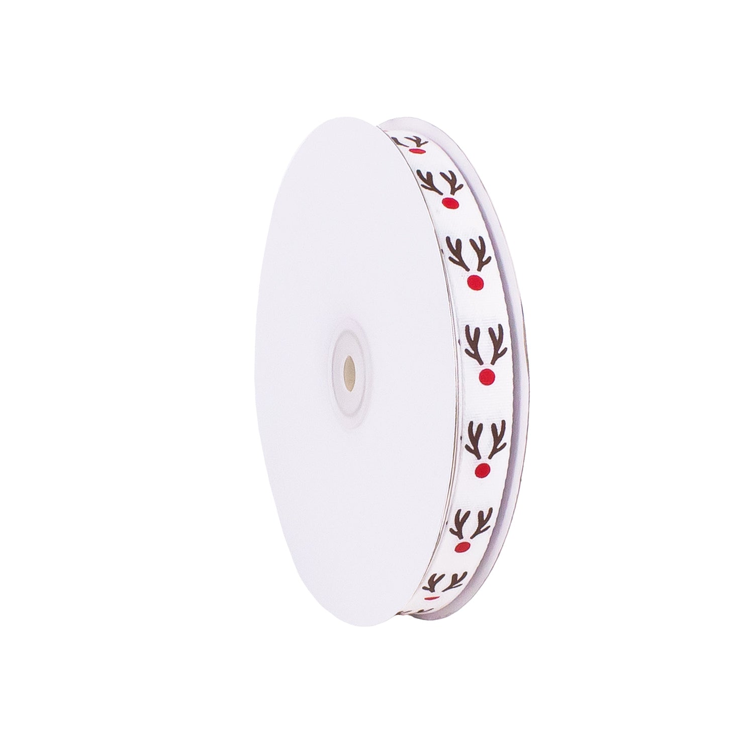 RED NOSE AND DEER ANTLERS