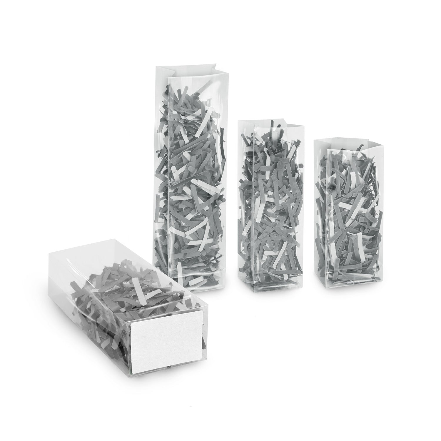 CELLO BAG WITH BOTTOM GUSSET AND CARDBOARD