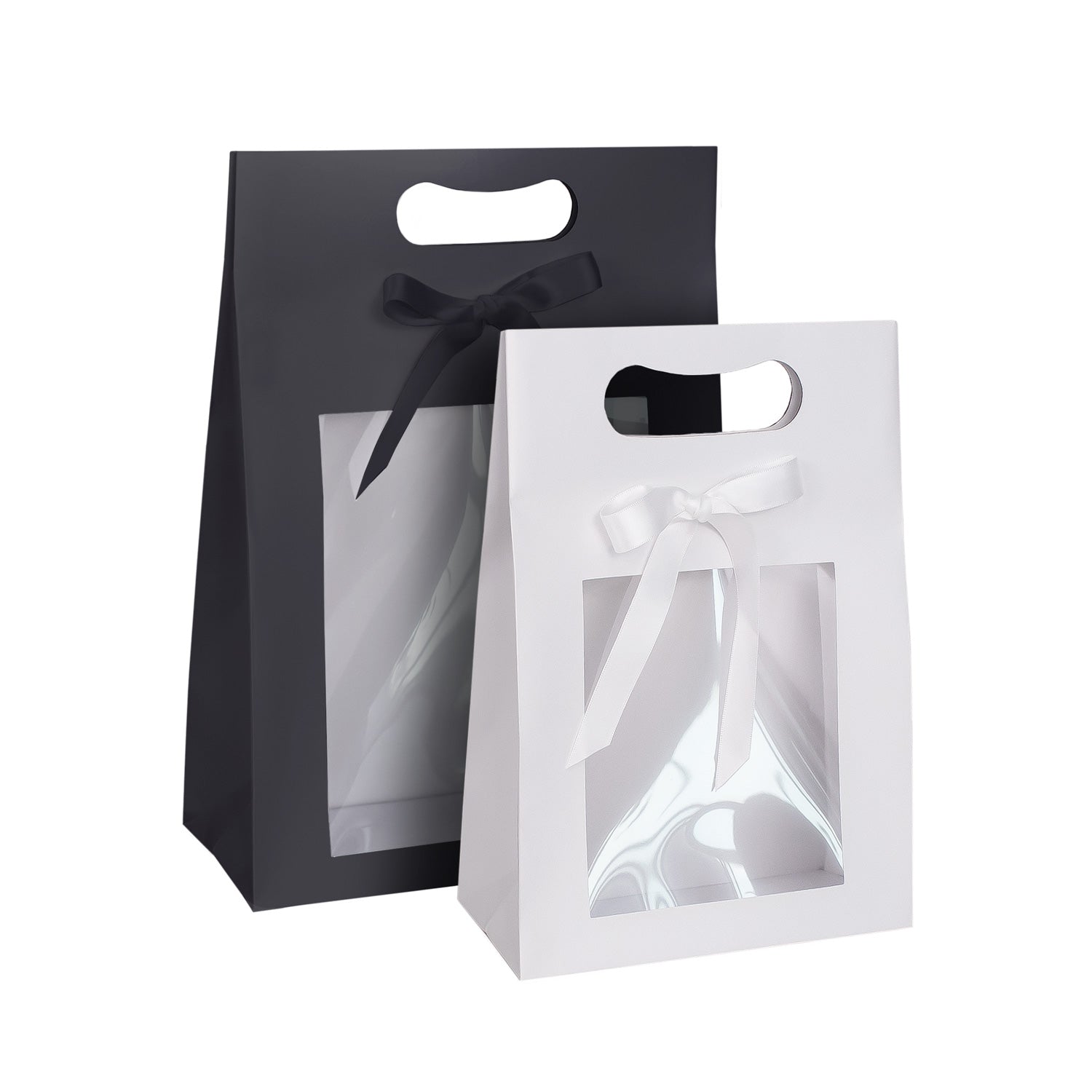 DIE CUT POUCH W/WINDOW AND RIBBON