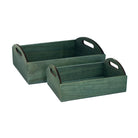 Solid Green Tint Tray With Handle
