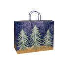 MIDNIGHT BLUE FLURRY CHRISTMAS PAPER BAGS