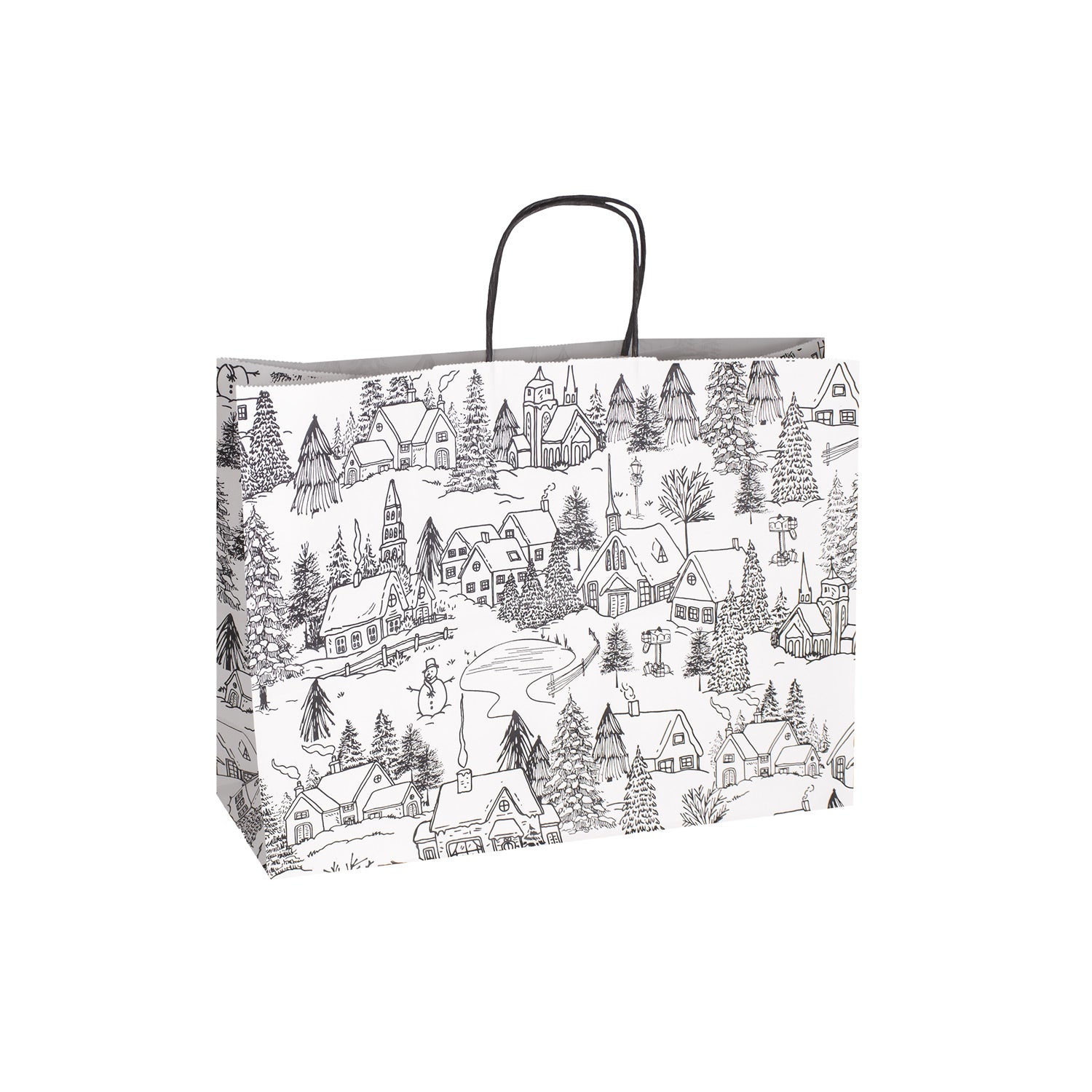 CLASSIC WINTER VILLAGE CHRISTMAS PAPER BAGS