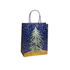 MIDNIGHT BLUE FLURRY CHRISTMAS PAPER BAGS