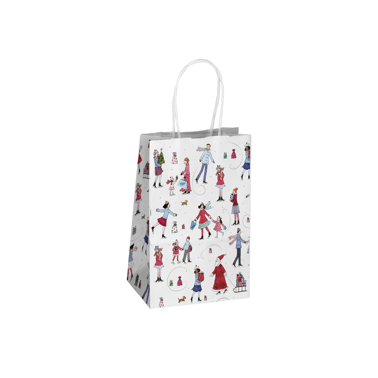 SKATING CHRISTMAS PAPER BAGS