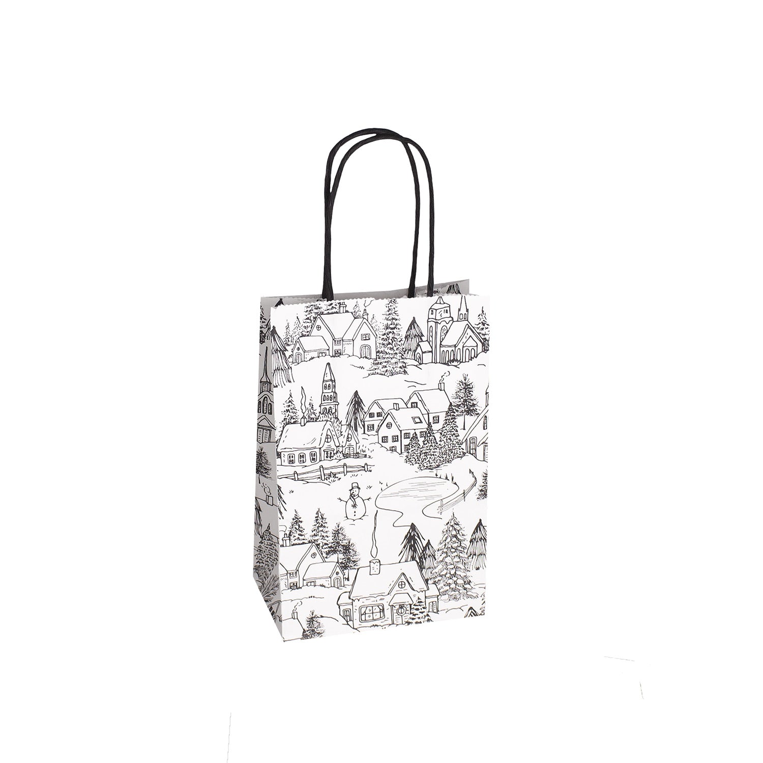 CLASSIC WINTER VILLAGE CHRISTMAS PAPER BAGS