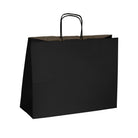 Black Kraft Paper Shoppers Bag