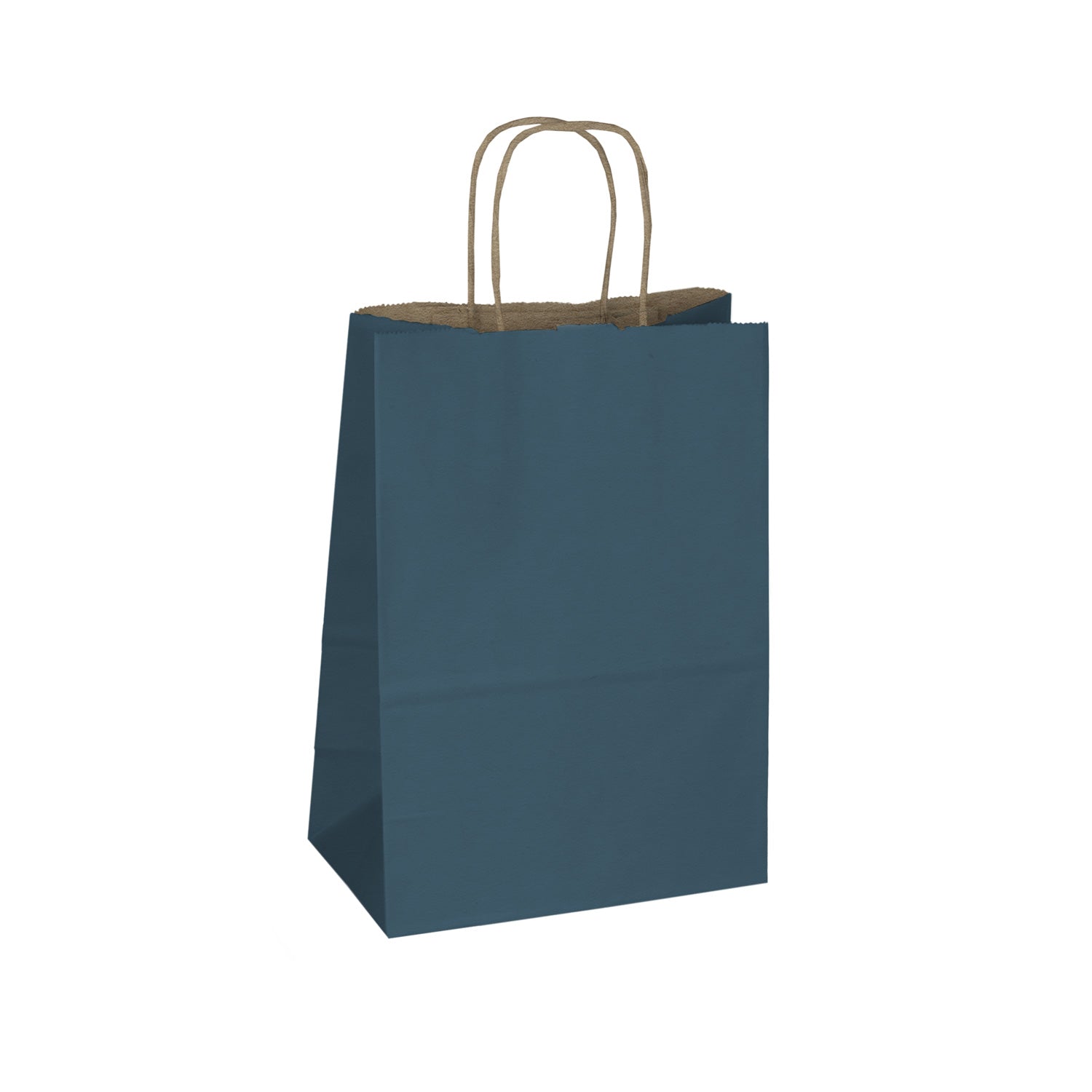 Navy Blue Kraft Paper Shopper Bags
