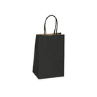 Black Kraft Paper Shoppers Bag