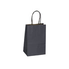 Dark Grey Kraft Paper Shopper Bags