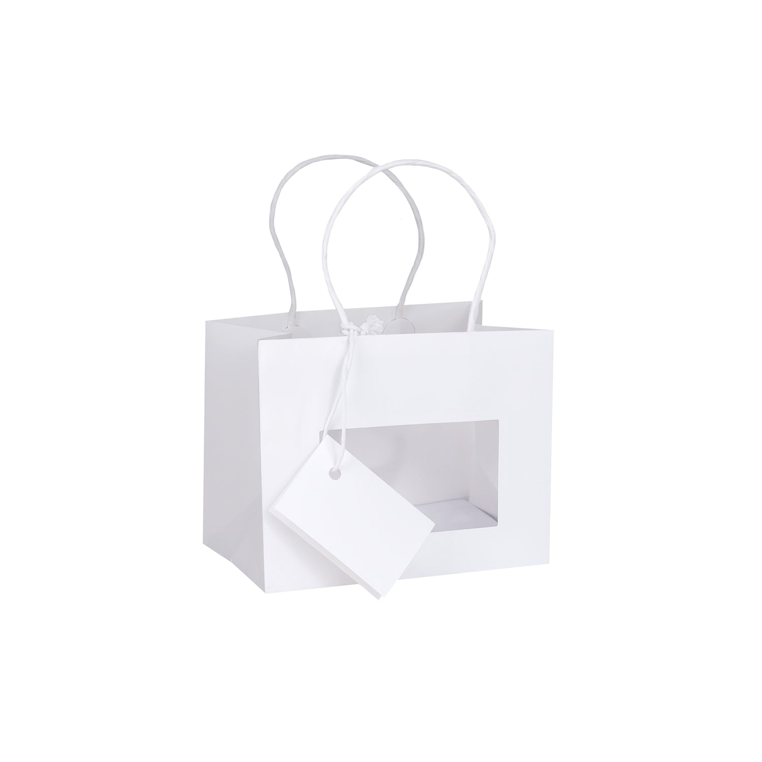 PREMIUM PAPER BAGS W/WINDOW AND RIGID HANDLE