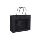 PREMIUM PAPER BAGS W/WINDOW AND RIGID HANDLE