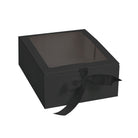 LUX BOX WITH WINDOW AND RIBBON CLOSURE