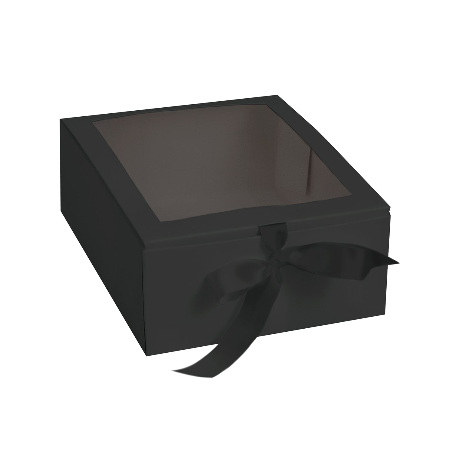 LUX BOX WITH WINDOW AND RIBBON CLOSURE