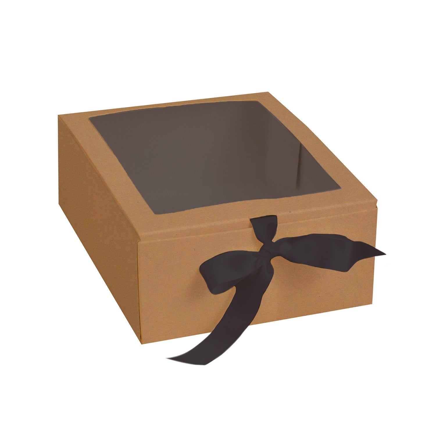 LUX BOX WITH WINDOW AND RIBBON CLOSURE