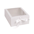LUX BOX WITH WINDOW AND RIBBON CLOSURE