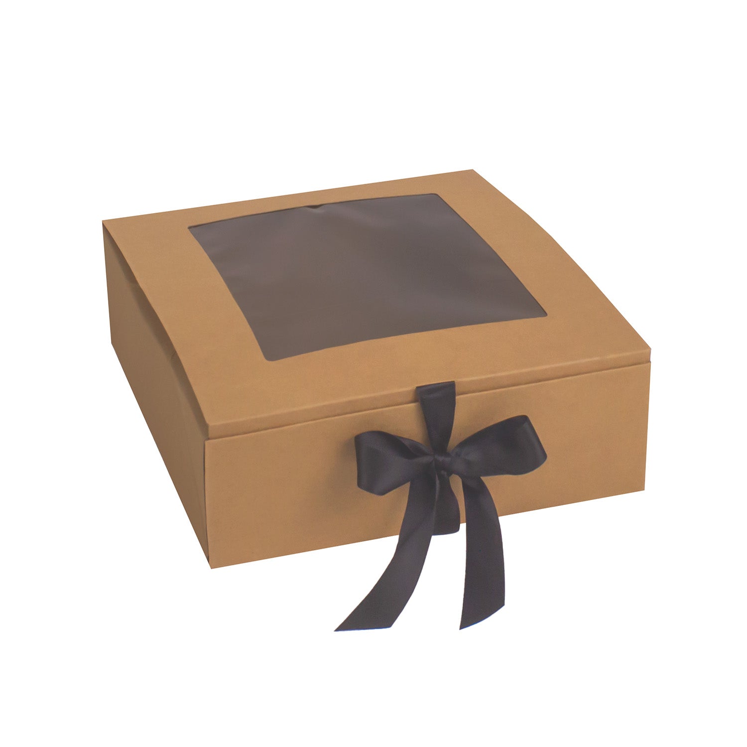 LUX BOX WITH WINDOW AND RIBBON CLOSURE