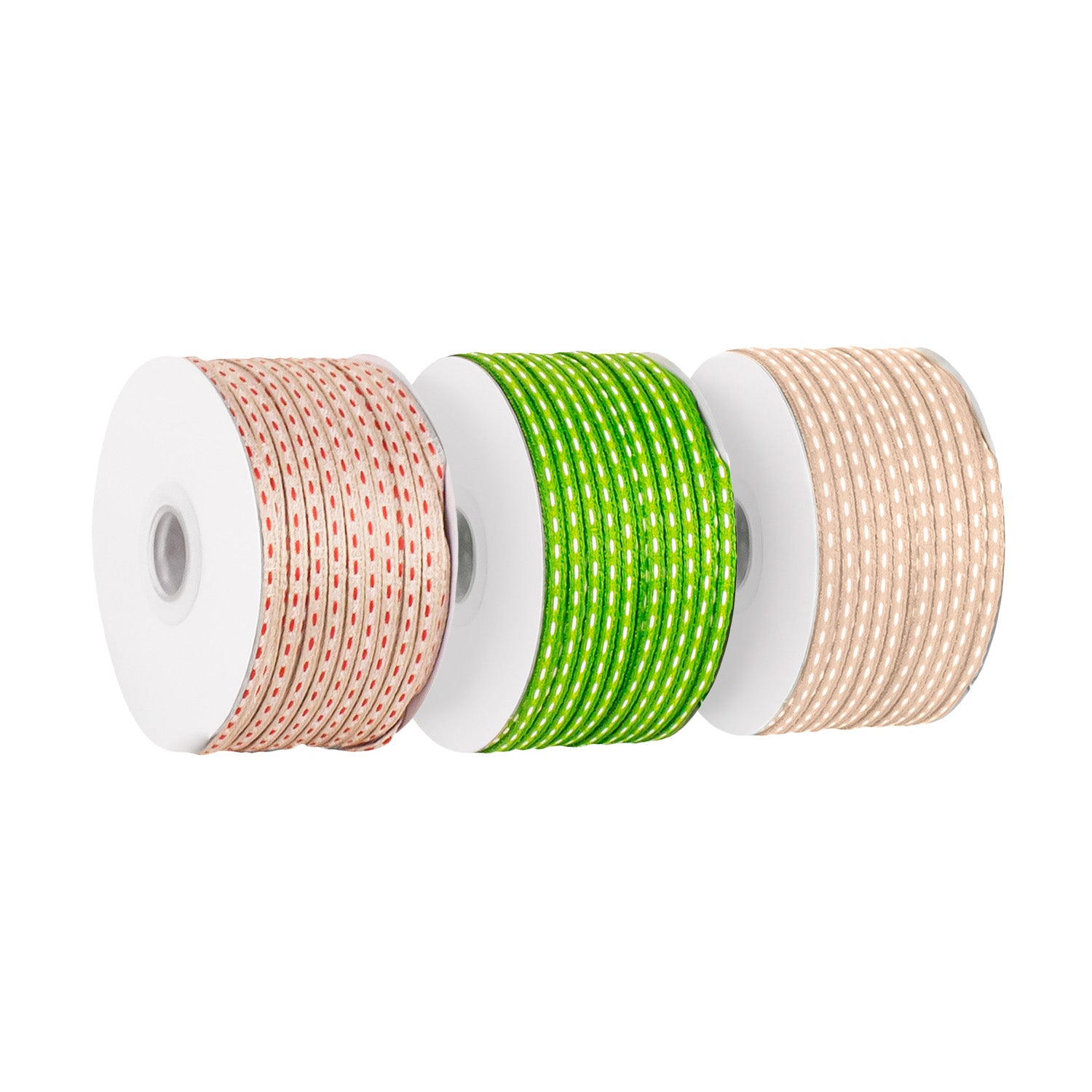 WOVEN RIBBON  WITH RUNNING INSERT STITCH