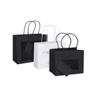 PREMIUM PAPER BAGS W/WINDOW AND RIGID HANDLE
