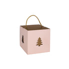 SQUARE BOX WITH CHRISTMAS TREE CUT OUT