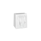 White Matte Premium Bags W/Satin Handle (Oxford)