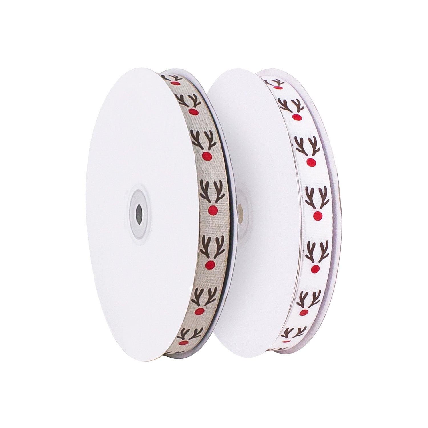 RED NOSE AND DEER ANTLERS