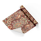 Mandela Design Burgandy Base Wrapping Paper