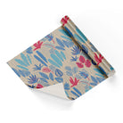 Blue Palms Beige Base Wrapping Paper