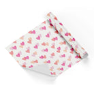 Valentine Red/Pink Hearts White Base Wrapping Paper
