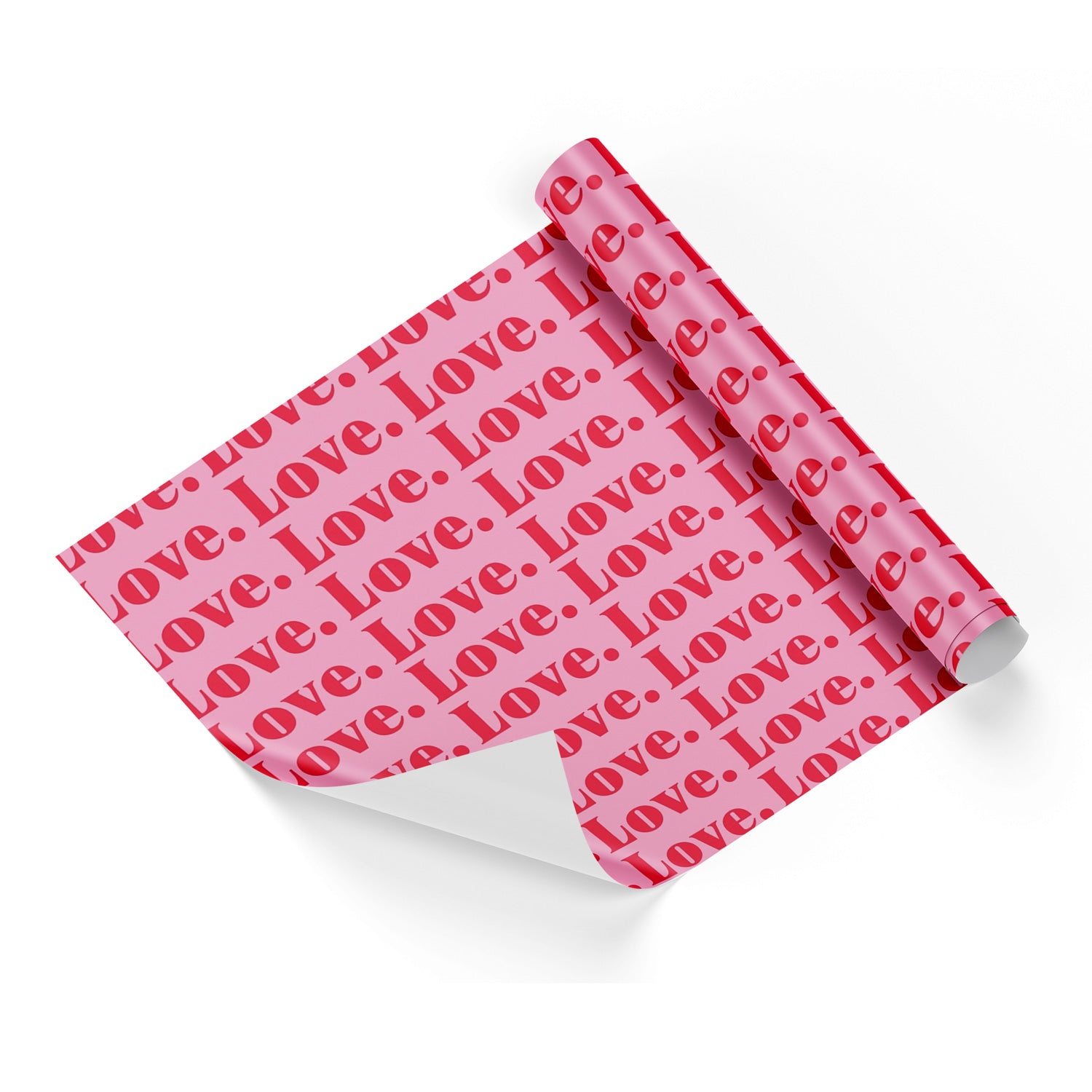 Valentine Pink Love Wrapping Paper