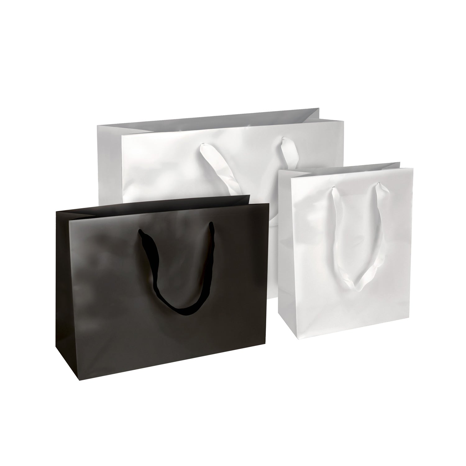 GLOSSY PREMIUM BAGS W/SATIN HANDLE (OXFORD)