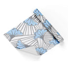Blue/Grey Flowers Wrapping Paper