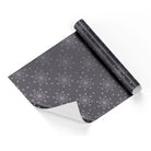 Metalic Silver Starlight Black Base Wrapping Paper