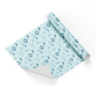 Childrens Small Jungle Blue Wrapping Paper