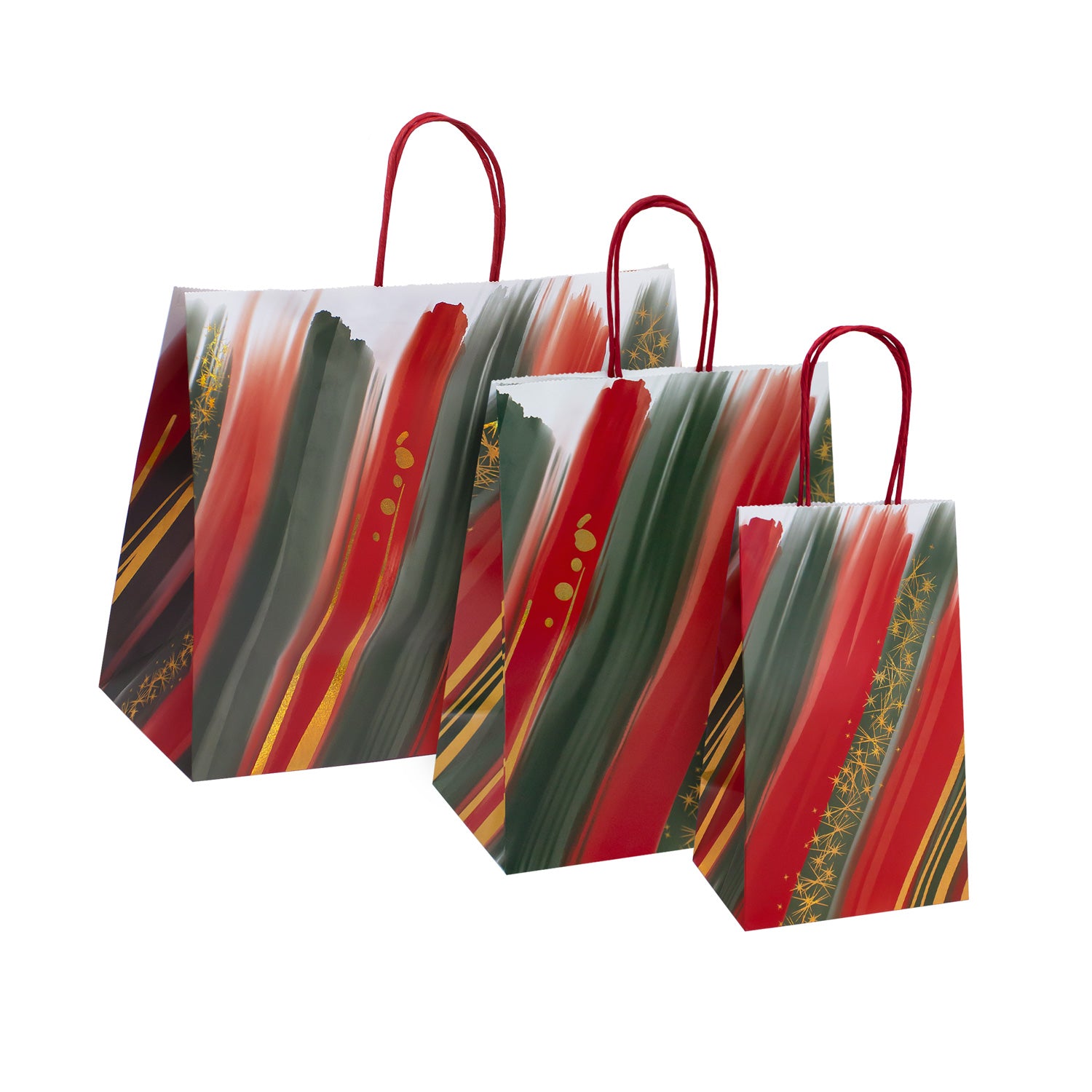 BRUSHSTROKE CHRISTMAS PAPER BAGS