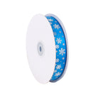 SHINY SATIN WITH METALLIC SNOWFLAKES