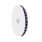 SATIN RIBBON WITH GOLD TREES