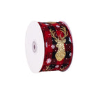 BLACK & RED PLAID WITH STAG