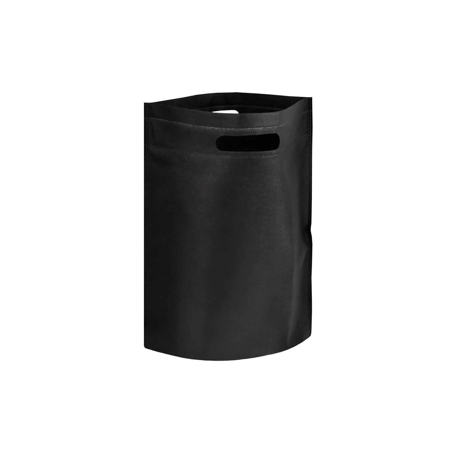 NON WOVEN SOLID COLORED DIE CUT BAG WITH BOTTOM GUSSET