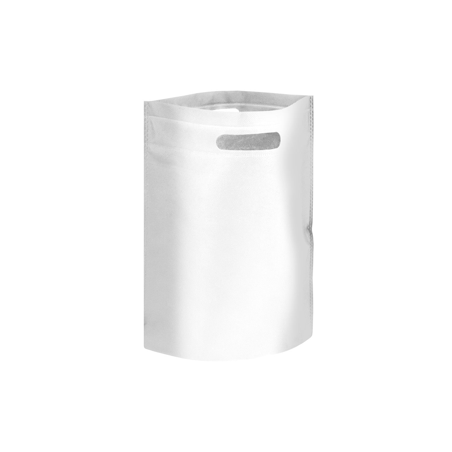 NON WOVEN SOLID COLORED DIE CUT BAG WITH BOTTOM GUSSET