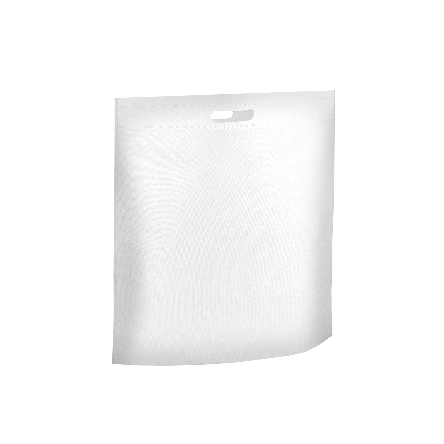 NON WOVEN SOLID COLORED DIE CUT BAG WITH BOTTOM GUSSET