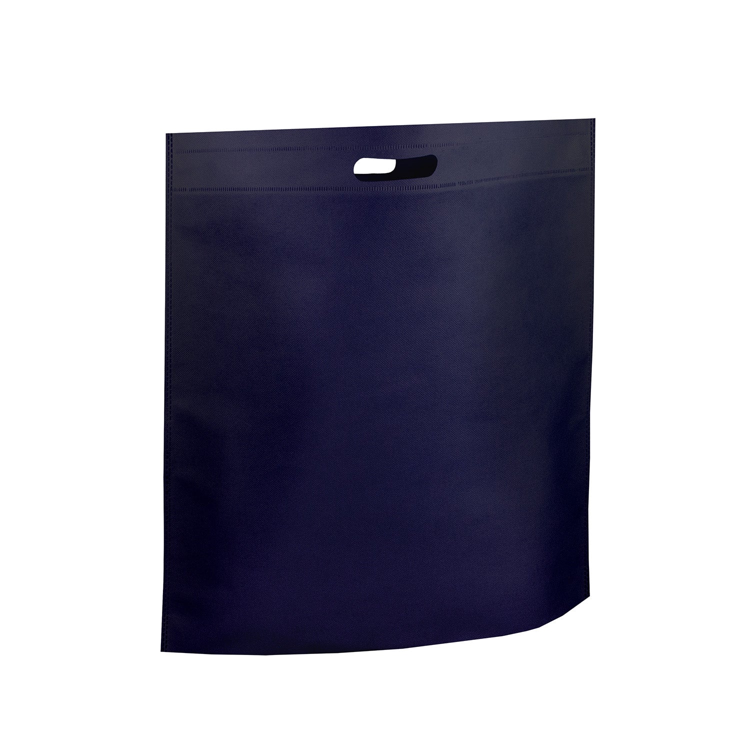 NON WOVEN SOLID COLORED DIE CUT BAG WITH BOTTOM GUSSET